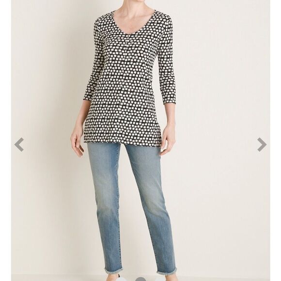 Pima cotton Chico’s shirt (Chico Size 0) - Picture 2 of 6